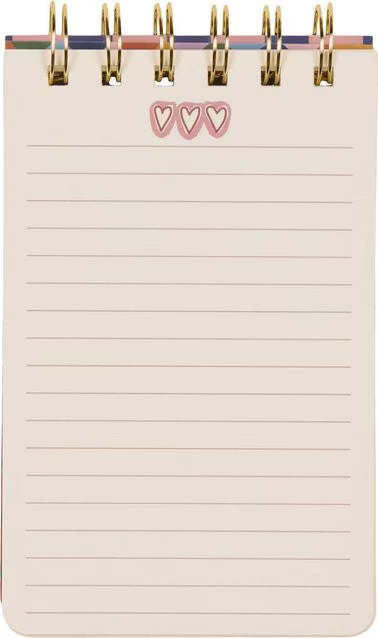 Twin wire Notepad "Herzen"