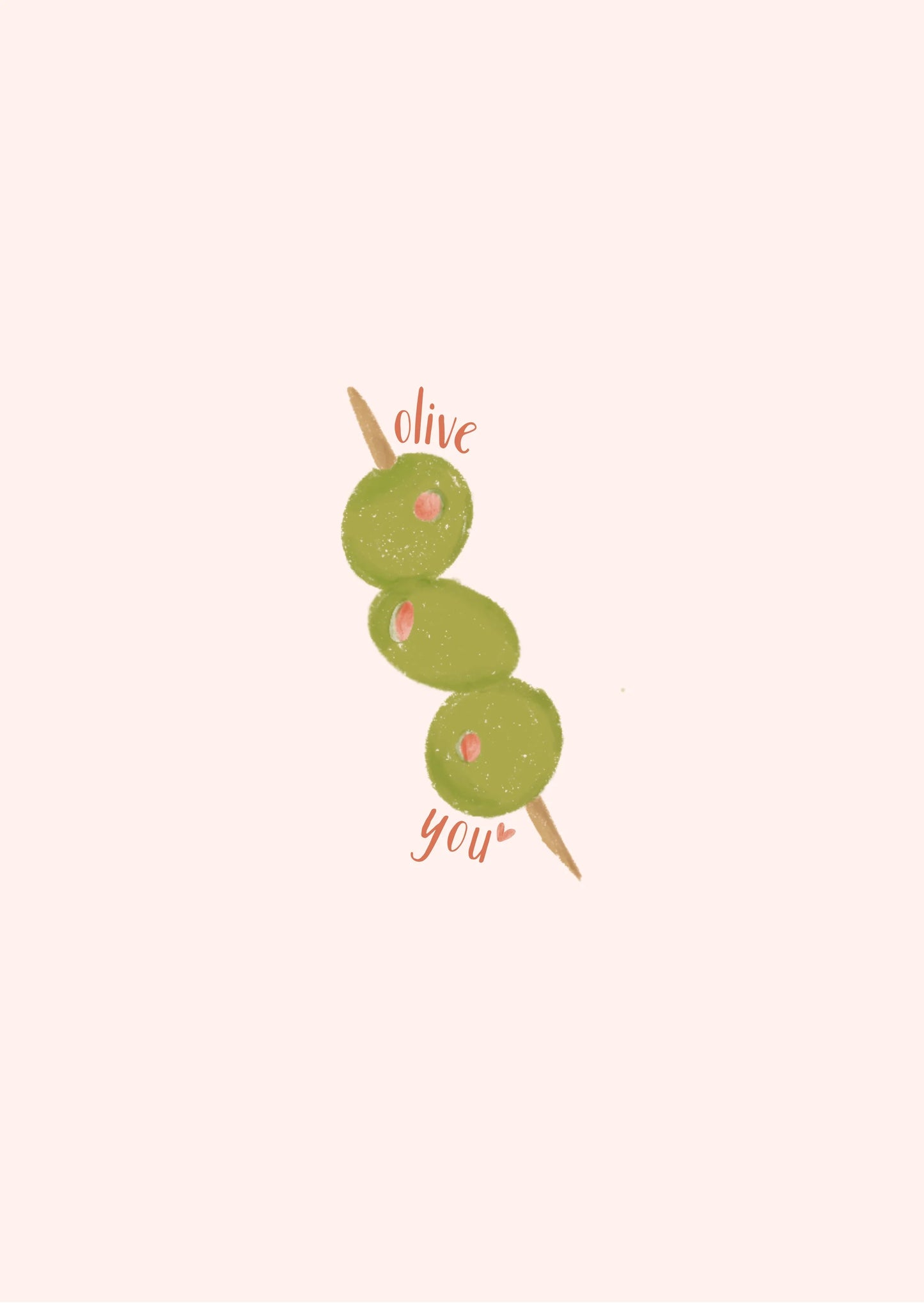 Karte "Olive You"