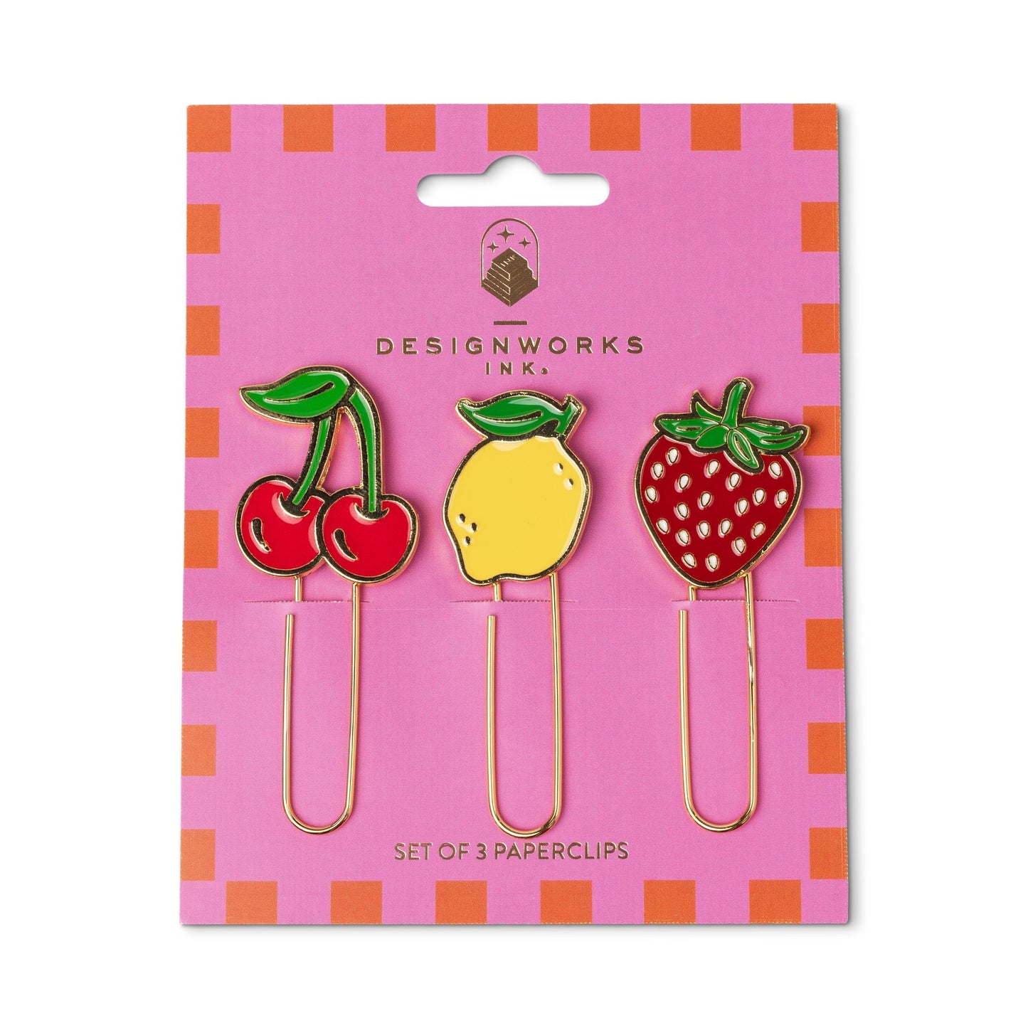 Papierklips (3er Set): Fruit