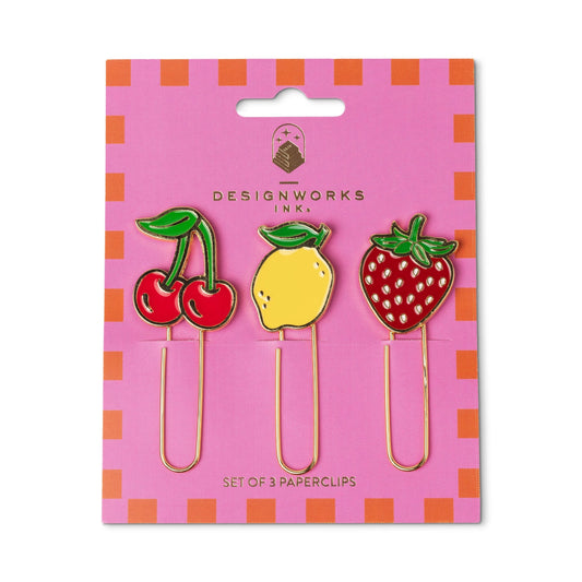 Papierklips (3er Set): Fruit