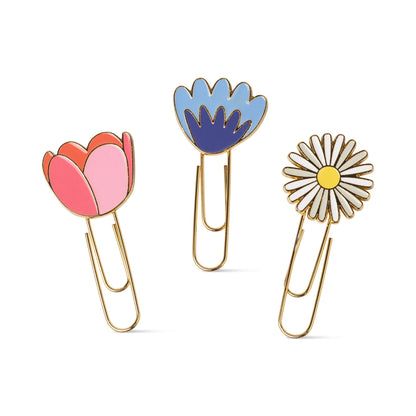 Papierklips (3er Set): Floral