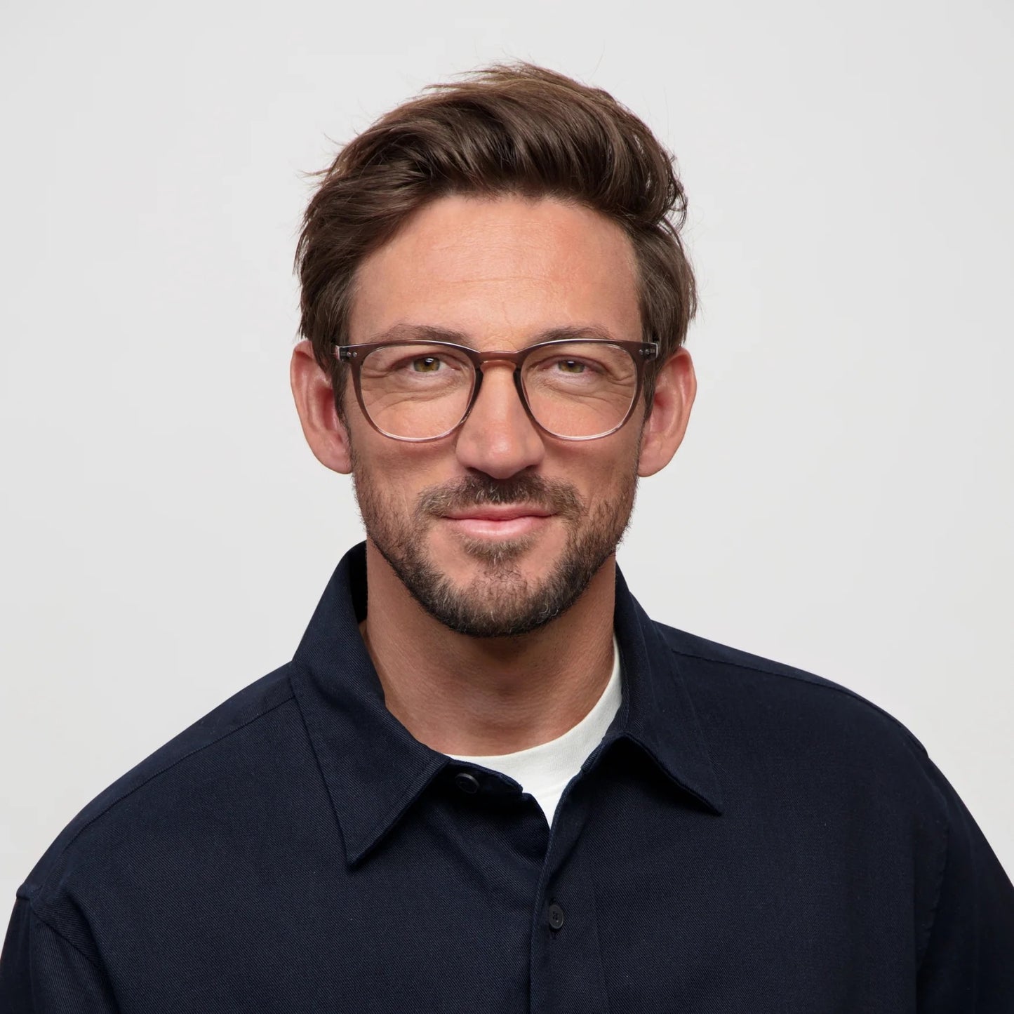 Lesebrille THE GEORGE Man Crystal Black