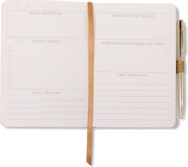 Journal Grateful mit Kugelschreiber