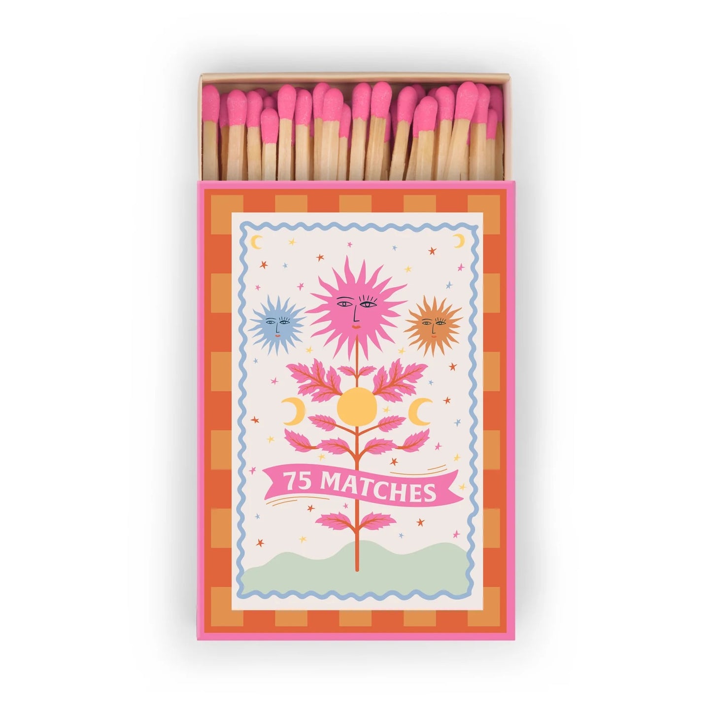 Streichhölzer "Sun" Hot Pink - 75 matches