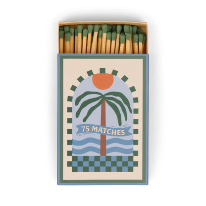 Streichhölzer "Palm Tree" Dark Green - 75 matches