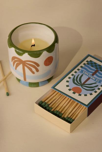 Streichhölzer "Palm Tree" Dark Green - 75 matches