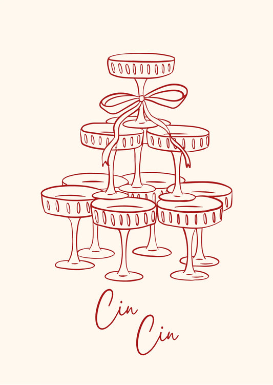 Karte "Cin Cin"