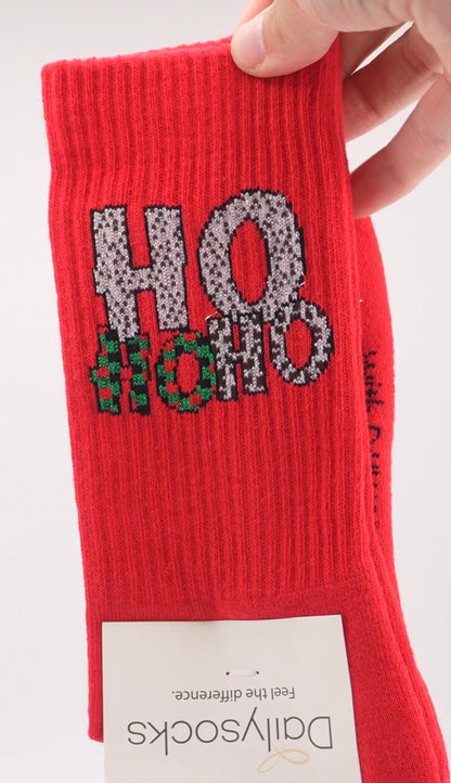 Socken Ho Ho Ho rot