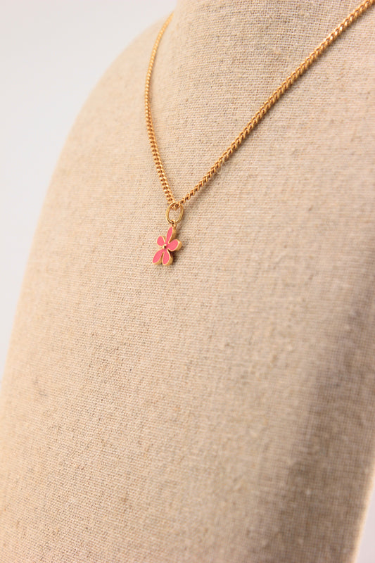 Anhänger Blume Klein Pink