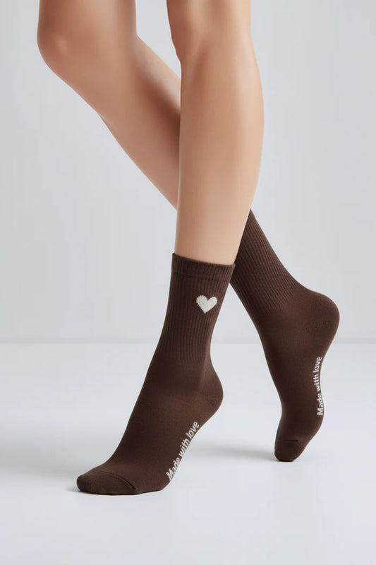 Socken Hiärtken schoko