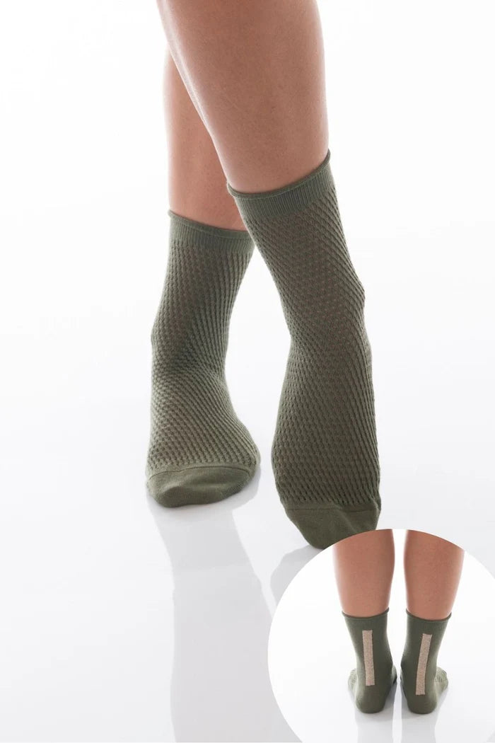 Socken Theresa olive